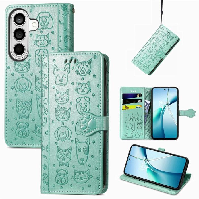 OEM - Plånboksfodral för Samsung Galaxy S26 Konstläder - Grön