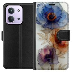 iSecrets - Plånboksfodral till Xiaomi Redmi 15C med Silkesblommor