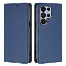 OEM - Pl&aring;nboksfodral f&ouml;r Samsung Galaxy S26 Ultra Konstl&auml;der RFID - M&ouml;rkbl&aring;
