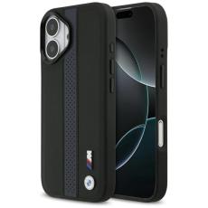 BMW - BMW iPhone 17 Mobilskal MagSafe M Perforated Stripe Logo - Blå