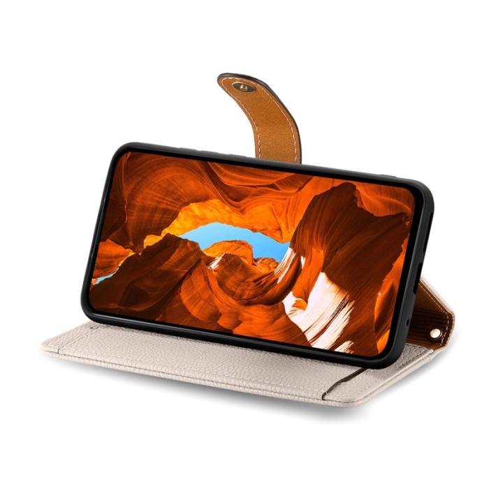 OEM - Plånboksfodral för Samsung Galaxy S26 Konstläder RFID - Beige