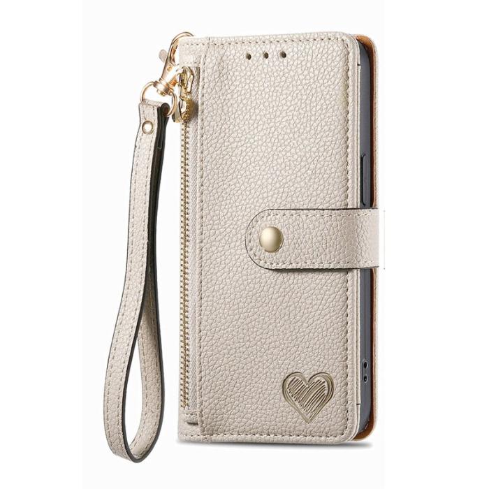 OEM - Plånboksfodral för Samsung Galaxy S26 Konstläder RFID - Beige