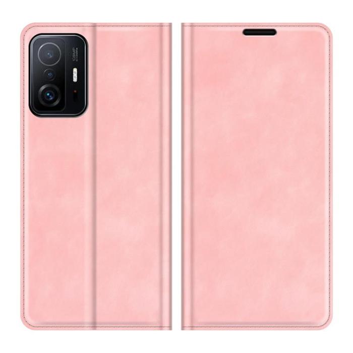 A-One Brand - Skin Touch Läder Fodral Xiaomi 11T / 11T Pro - Rosa