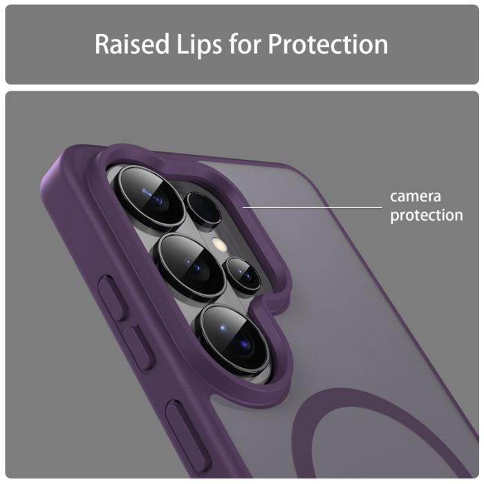 OEM - Mobilskal för Samsung Galaxy S26 Ultra Magnetiskt TPU + PC - Lila