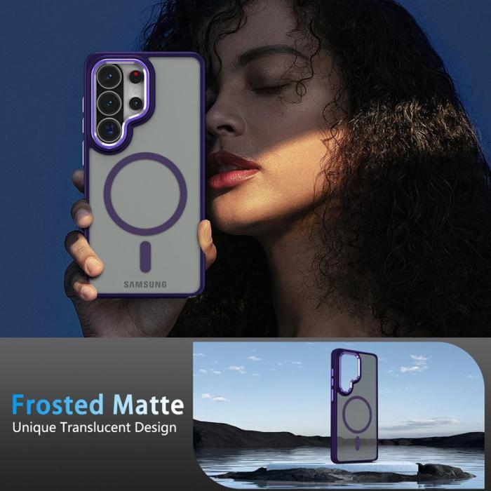 OEM - Mobilskal för Samsung Galaxy S26 Ultra Magnetiskt TPU PC - Lila
