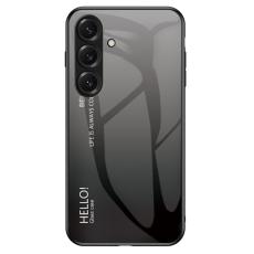OEM - Mobilskal f&ouml;r Samsung Galaxy S26 Anti-Scratch Tempered Glass Gradient Svart Gr&aring;