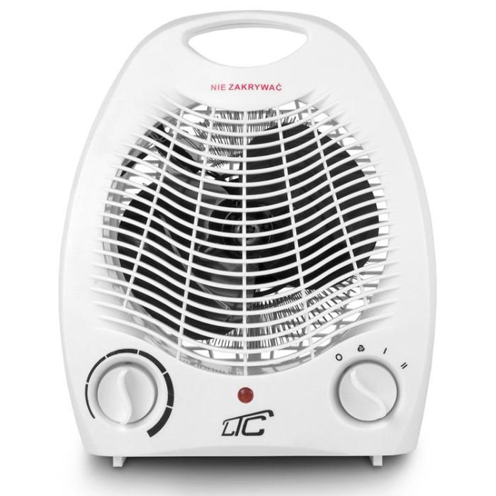 LTC - LTC Värmefläkt 1000/2000W 230V - Vit
