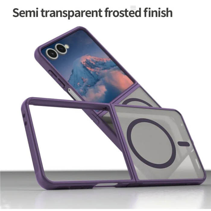 A-One Brand - Galaxy Z Flip 7 Mobilskal Magsafe Anti Drop - Lila