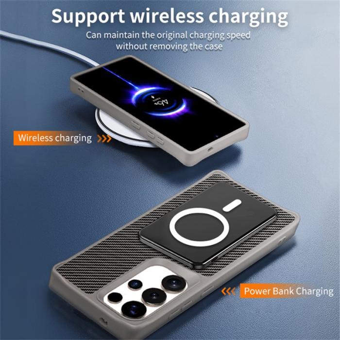 OEM - Mobilskal för Samsung Galaxy S26 Ultra Magnetiskt Kickstand TPU + PC - Brun