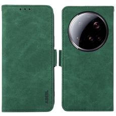 ABEEL - ABEEL Mobilskal till Xiaomi 15 Ultra KonstL&auml;der Folio St&auml;ll Gr&ouml;n