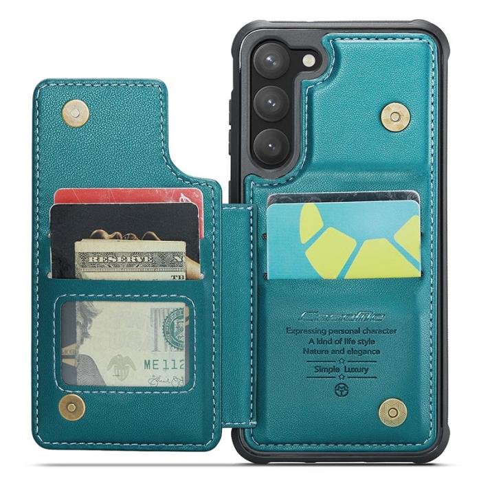 Caseme - CASEME C22 Fodral för Samsung Galaxy S23 i Konstläder - Grön