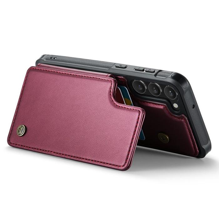 Caseme - CASEME C22 Fodral för Samsung Galaxy S23 i Konstläder - Röd