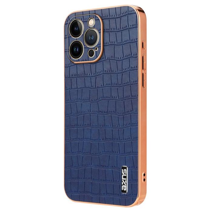 AZNS - AZNS iPhone 14 Pro Max Plånboksfodral Konstläder - Blå