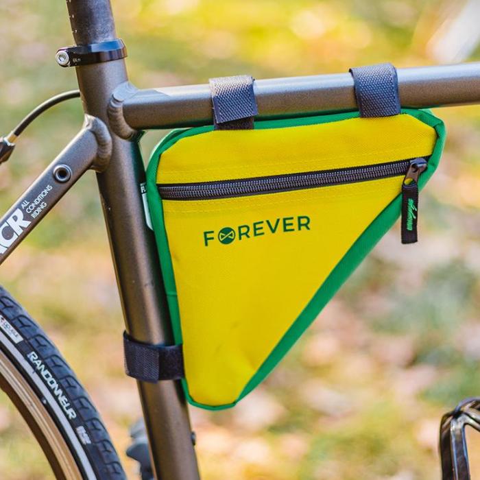 Forever Outdoor - Forever Outdoor Cykelramsväska FB-100 - Gul/Grön