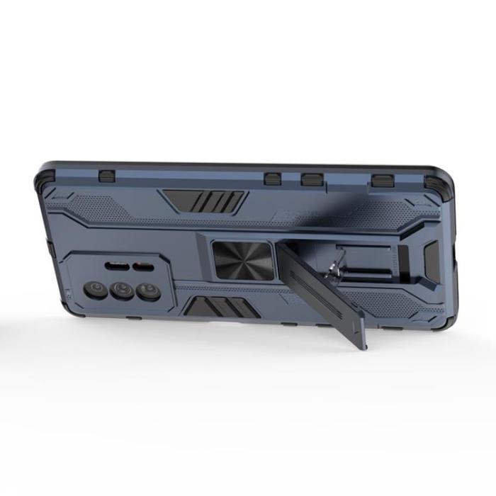UTGATT1 - Hybrid Kick Stand Skal Xiaomi 11T / 11T Pro - Blå