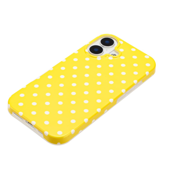 A-One Brand - iPhone 17 Mobilskal Dot Design Imd Tpu - Gul