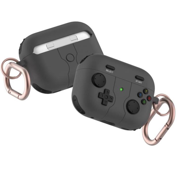 A-One Brand - AirPods Pro 2 Skal Gamepad Silicone - Vit