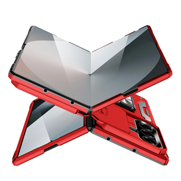 A-One Brand - Galaxy Z Fold7 5G Mobilskal Kickstand Slide - Röd