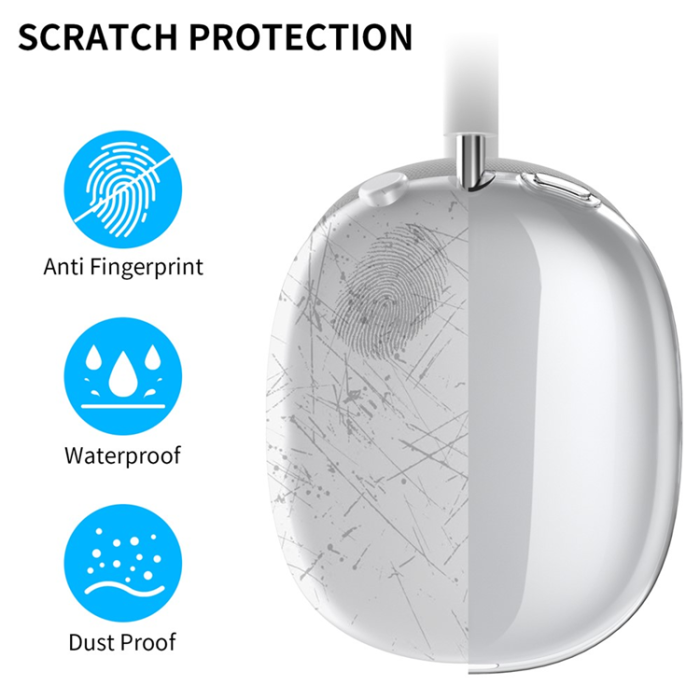 AHASTYLE - AHASTYLE AirPods Max Hörlursskal TPU PT-LC07 - Transparent