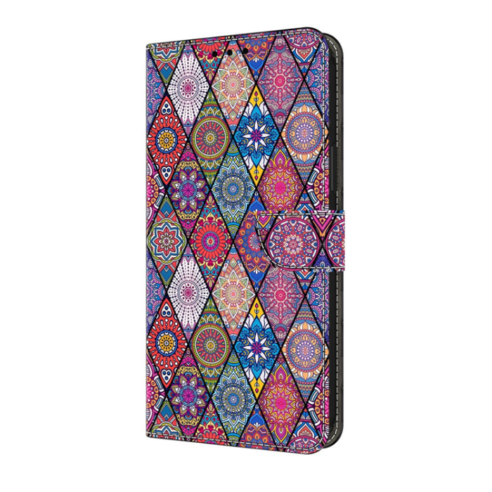 A-One Brand - Galaxy A17/A26 Plånboksfodral PU-läder Pattern Printing - Flerfärgad 