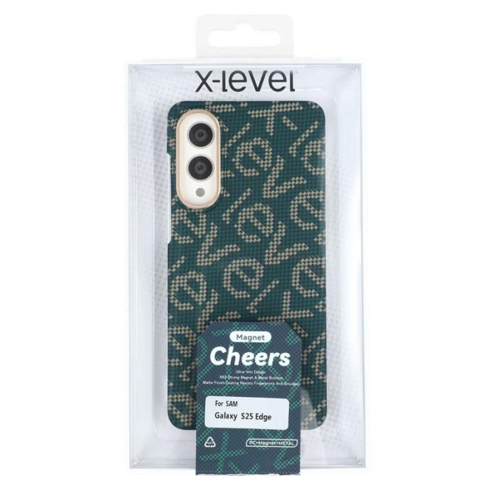 X-Level - X-LEVEL Mobilskal till Samsung Galaxy S25 Edge MagSafe Grön