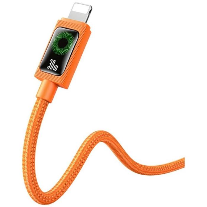 USAMS - USAMS USB-C till Lightning 30W Kabel 1.2m SJ774 - Orange