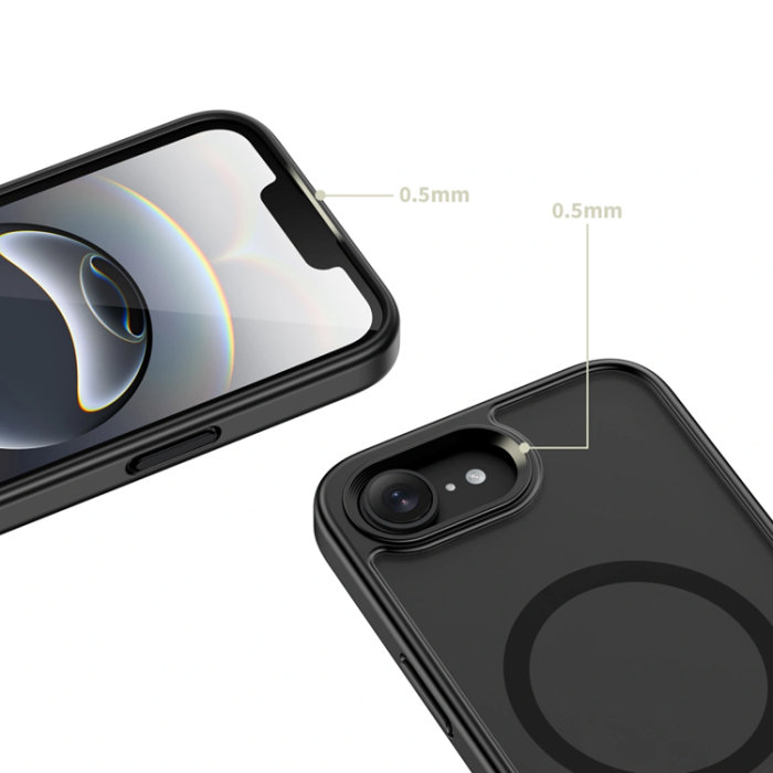 Tech-Protect - Tech-Protect Mobilskal För iPhone 16e/17e Magsafe Magrack - Matt Svart