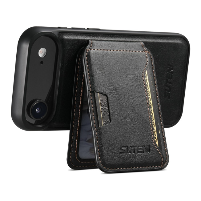 SUTENI - SUTENI iPhone 17 Air Mobilskal MagSafe Cowhide M3 - Svart