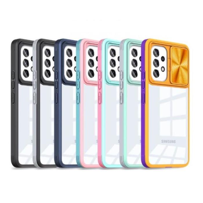 A-One Brand - Galaxy A53 5G Mobilskal 360 Kamera Slider - Svart