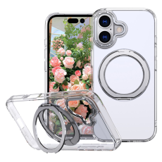 A-One Brand - iPhone 17 Mobilskal Ring Kickstand TPU PC - Transparent