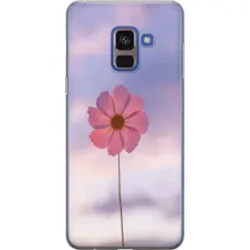 Gustaf - Mobilskal till Samsung Galaxy A8 (2018) med Rosa blomma