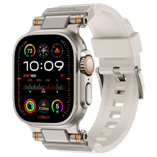 A-One Brand - Apple Watch 42/44/45/46/49mm Armband Silikon - Starlight