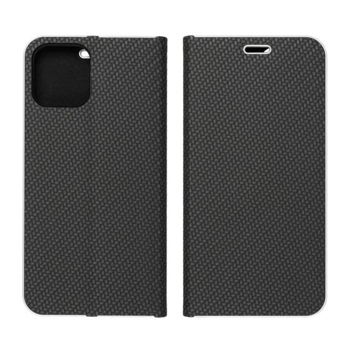 OEM - iPhone 16 Pro Plånboksfodral Luna Carbon - Svart
