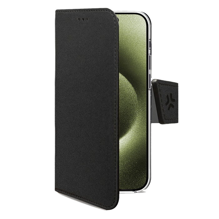 Celly - Celly iPhone 17 Plånboksfodral Wally Läder - Svart