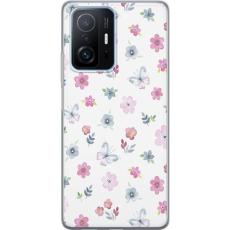 iSecrets - Mobilskal till Xiaomi 11T med Blommor och fjärillar