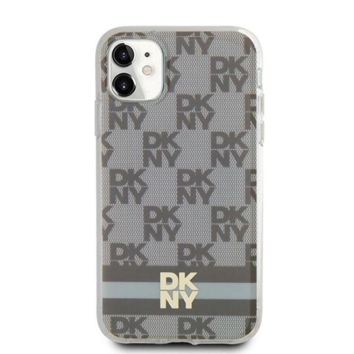 DKNY - DKNY iPhone 11/XR Mobilskal Magsafe IML Checkered Mono