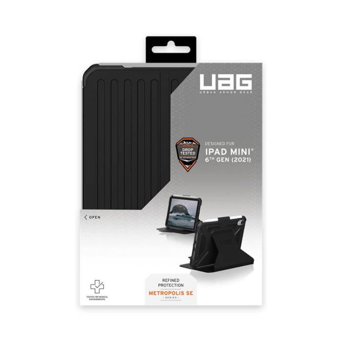 Urban Armor Gear - UAG Metropolis SE för Apple iPad Mini (7:e gen) - Svart
