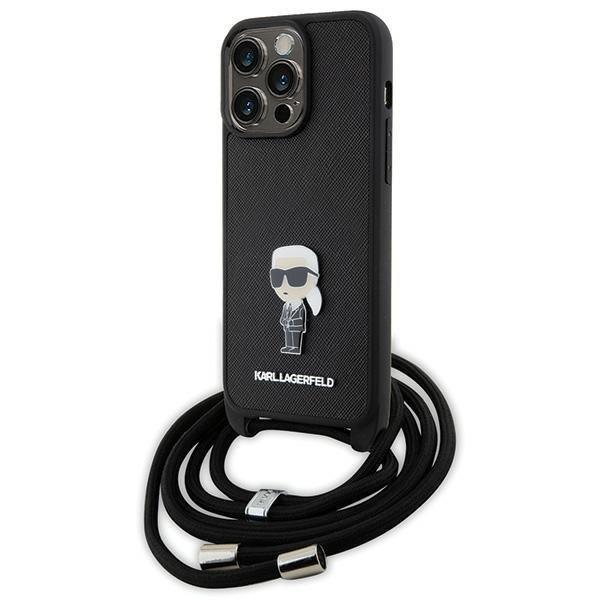KARL LAGERFELD iPhone 15 Pro Max Halsbandsskal Metal Pin | 2353 | AlltMobil