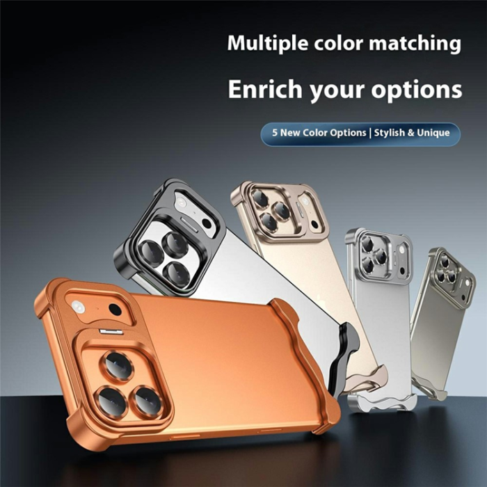 A-One Brand - iPhone 17 Pro Max Mobilskal Heat Dissipating Kickstand - Svart