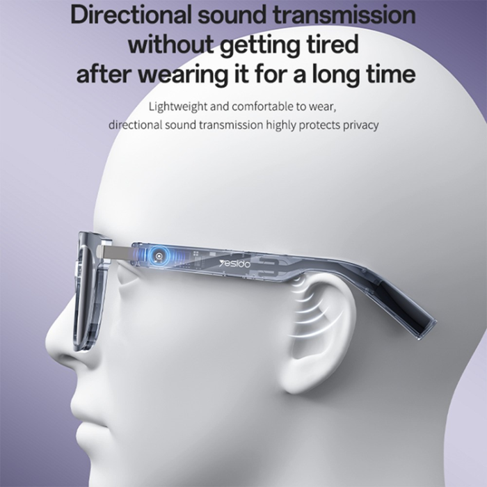 Yesido - YESIDO Vattentäta Smart Glasögon Bluetooth Open-Ear IO41 IP54