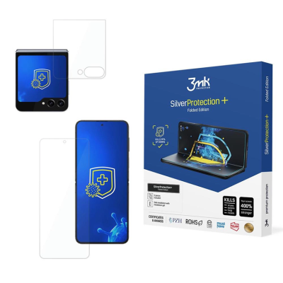 3mk Galaxy Z Flip 5 Plastfilm skärmskydd Silver Protection+