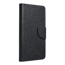 OEM - Galaxy Core Prime Pl&aring;nboksfodral Fancy Eco L&auml;der - Svart