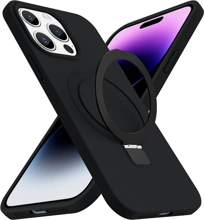 iPhone 15 Pro Max Mobilskal Magsafe Liquid Silikon - Svart | 2353 | AlltMobil