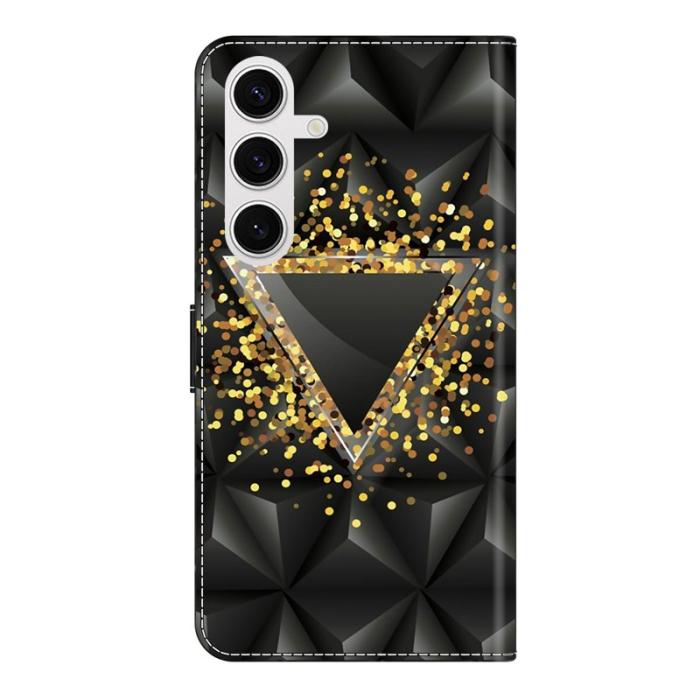 OEM - Samsung Galaxy S26 Plånboksfodral Konstläder Med Ställ - Rhombus - Svart