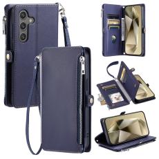 OEM - Samsung Galaxy S26 Plus Pl&aring;nboksfodral TPU + Konstl&auml;der - Bl&aring;
