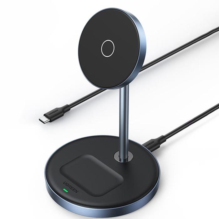 Ugreen - Ugreen 2-in-1 Trådlös Laddare Magsafe Qi - Svart