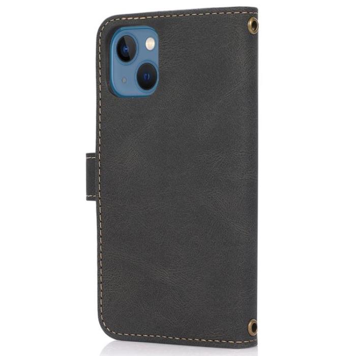 OEM - iPhone 14 Plus Plånboksfodral Flip - Svart