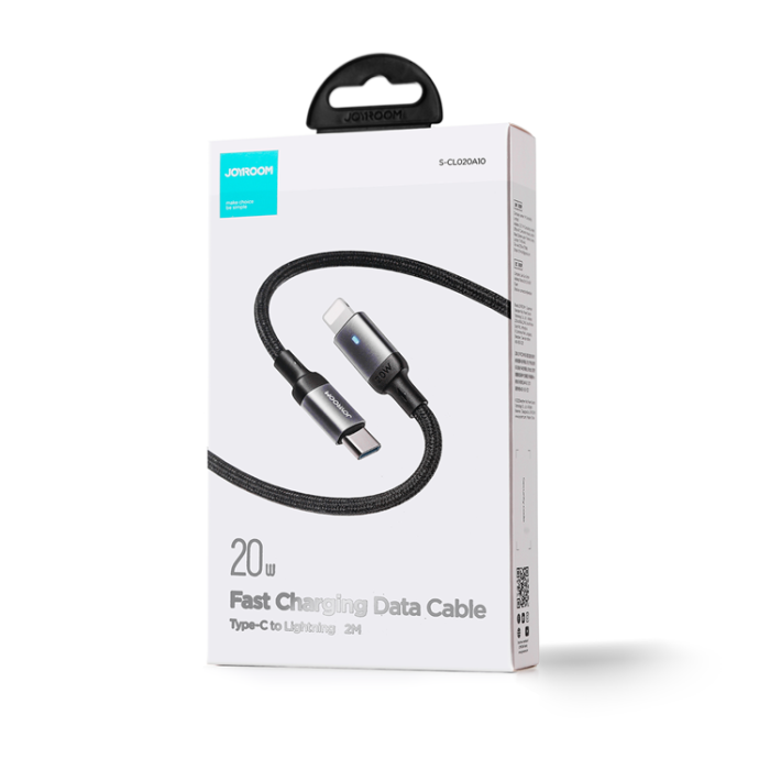 Joyroom - Joyroom A10 USB-C till Lightning kabel 20W 1.2m - Svart