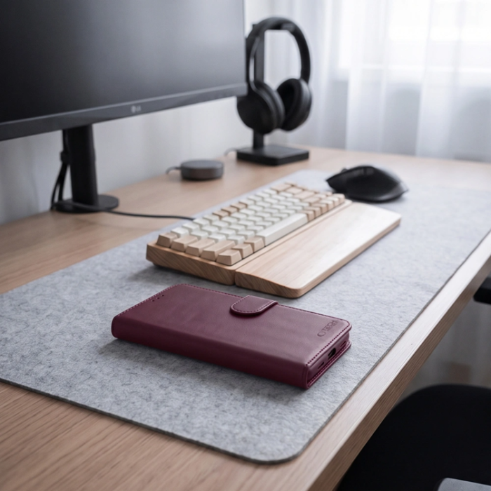 Tech-Protect - Tech-Protect Plånboksfodral För Xiaomi Redmi Note 17 Pro 5G - Mulberry