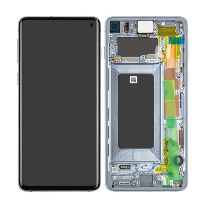 UTGATT1 - Samsung Galaxy S10 Skärm med LCD Display - Blå